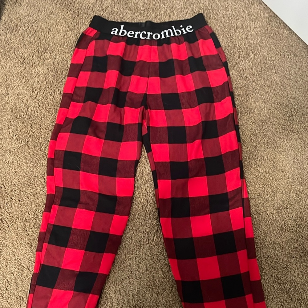 Buffalo check boys Abercrombie kids flannel pajama pants size 15/16